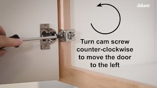 COMPACT BLUMOTION Side Adjustment How to adjust the space between cabinet doors [upl. by Beitch]