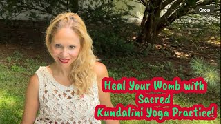 Heal Your Womb with Sacred Kundalini Yoga Practice🧘‍♀️ sacredwomb kundaliniyoga wombhealing [upl. by Eslek344]