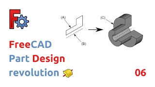 freecad  part design  revolution [upl. by Jaban548]