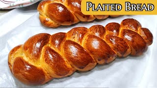 Easy amp Soft Plaited Bread Recipe [upl. by Oralle]