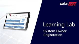 System Owner Registration SolarEdge Monitoring [upl. by Guidotti]