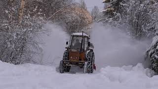 Lumen linkousta  snow removal in Joensuu Finland 3012021 Filmed with Sony RX100VI 4k [upl. by Angel]