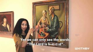 Thomas Hart Benton The Lord is My Shepherd  Video in American Sign Language ASL [upl. by Dasya611]