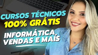 3 CURSOS TÉCNICOS GRATUITOS com seleção por ORDEM DE INSCRIÇÃO  Mari Rel [upl. by Fenner201]