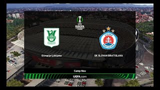 ⚽ Olimpija Ljubljana vs Slovan Bratislava Uefa europa conference league 10062023 🎮 [upl. by Hcir]