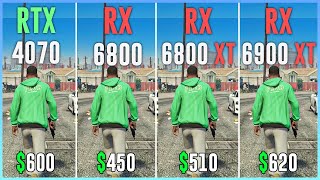 RTX 4070 vs RX 6800 vs RX 6800 XT vs RX 6900 XT  Test in 12 Games [upl. by Bradney]