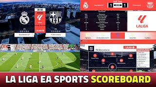 SP Football Life 2024  NEW LALIGA EA SPORTS SCOREBOARD  3 TV Logos  Preview amp Gameplay [upl. by Acisse]