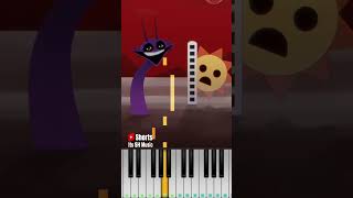 Scary Scanner Durple and Simon Incredibox Sprunki fash  Piano Tutorial [upl. by Yatnuahc]