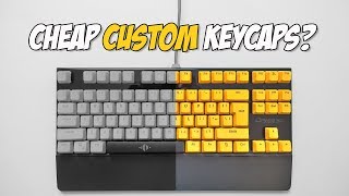 Cheap DoubleShot PBT Custom Keycaps Review [upl. by Anoval105]