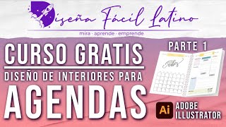 Diseño de interiores para agendas Pt 1  Curso Gratis [upl. by Einattirb651]