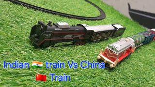 Fastest Train Toy Set 😍🚂 Indian 🇮🇳 Toy Train Vs China 🇨🇳 Toy Train Unboxing VikramToyTv7773 [upl. by Fishback]