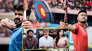 Lakshya Movie Naga Shaurya Archery Game Scenes  Jagapathi Babu  Satya  Tollywood Cinemalu [upl. by Repsihw]