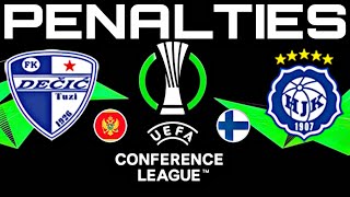 Dečić 34 HJK  CONFERENCE LEAGUE 202425 [upl. by Peonir]