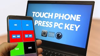 Press PC Keys remote via phone touchscreen Open Stage Control MIDI Mixer loopMIDI [upl. by Nura653]