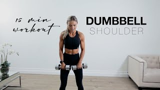 15 Minute SHOULDER WORKOUT at Home or the Gym with Dumbbells [upl. by Dammahom]