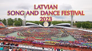 Final Dance  150th Latvian Song and Dance Fest 2023 Left side view  The Planet V 4K [upl. by Atipul546]