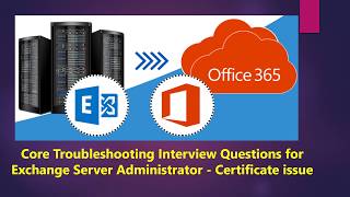 Interview Questions O365 Exchange Online Exchange Hybrid Exchange On Premise  Certificate Issue [upl. by Aroon]