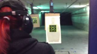 Sam shoots the Ruger LC9 gun for the first time [upl. by Haggerty764]