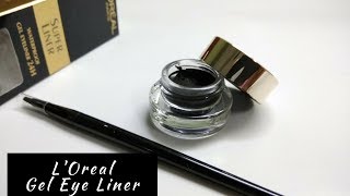 LOreal Paris Super Liner Gel EyeLiner  Review [upl. by Freud]