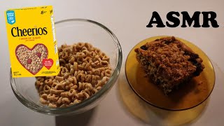 CHEERIOS amp SPICY RAISIN COFFEE CAKE ASMR MUKBANG [upl. by Alius116]