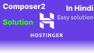 Hostinger composer2  composerphar not writable  How to update composer in Hostinger  solved🥳🥳🥳 [upl. by Gifferd]