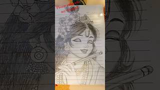 shorts ytshorts beautiful drawing krishna drawing 🌿🥰 [upl. by Hansiain171]