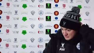 POST MATCH INTERVIEW Shepton Mallet H TSWL December 6th [upl. by Coreen]