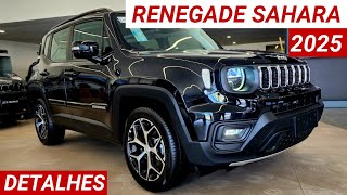 Novo Jeep Renegade Sahara T270 2025 chega por R173990 repleto de itens de conforto e tecnologia [upl. by Sinnelg394]