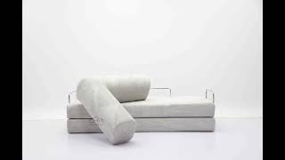 Compression teddy sofa bed with vacuum package [upl. by Enailuj]