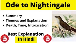 Ode to a Nightingale by John Keats  Summary and Critical Analysis [upl. by Smallman]