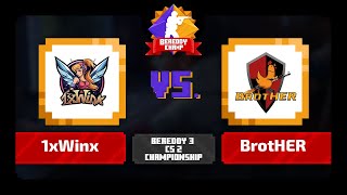 BeReddy 3  CS 2 Championship  1xWinx vs BrotHER  Div 4 [upl. by Nosae]