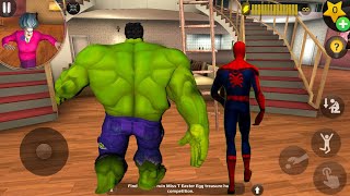 HULK and SPIDERMAN Enter In Miss T House  Scary Teacher 3d New Prank  Funny Android game [upl. by Leibarg]