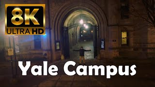 Yale University  8K Campus Drone Tour quotNight Versionquot [upl. by Ulphiah661]