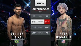 UFC 269 O’Malley vs Paiva Full Fight Highlights [upl. by Macfadyn141]