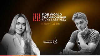 World Chess Championship 2024 R4 w IM Laura Unuk and GM Felix Blohberger   lichessorg [upl. by Anerhs]