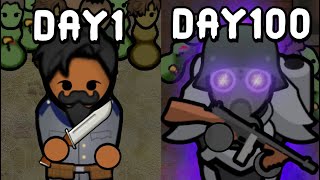 I Survived 100 Days In RimWorld Zombieland As A Necromancer [upl. by Eiramesor]