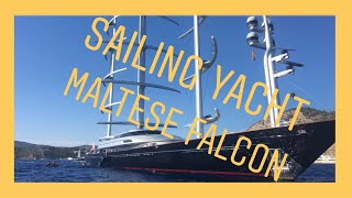 MALTESE FALCON Yacht built in 2006 by Perini Navi 2889ft880m Mega Yachts IBIZA amp FORMENTERA [upl. by Alenairam]