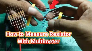 How to Measure Resistor With Digital Multimeter  Cara Mengukur Resistor Dengan Multimeter Digital [upl. by Liu]