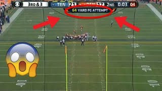 Longest Field Goals in NFL History 61 Yards [upl. by Eeliram]