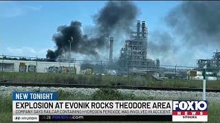 Explosion at Evonik chemical plant rocks Theodore area [upl. by Ahseirej]