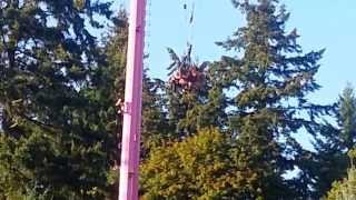 I5 Dive Skycoaster bungee jump with the kids 125ft drop [upl. by Dinin]