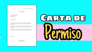 ​✅​LA CARTA DE PERMISO LABORAL  TUTORIAL ​📝​ [upl. by Jehiah]