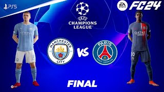 FC 24  Man City vs PSG  UEFA Champions League 2425 Final Match  PS5™ 4K60 [upl. by Latsyrd]