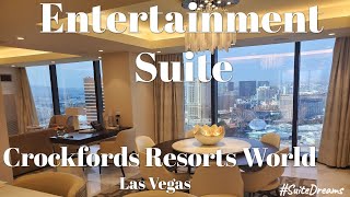 Crockfords LXR Resorts World Las Vegas  2 Bedroom Entertainment Suite  Las Vegas Strip Views [upl. by Somerset]