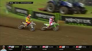 L Coenen vs Seewer Race 1 MXGPMX2  2024 Monster Energy FIM MXoN [upl. by Darton87]