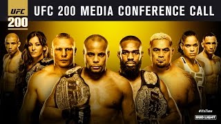 UFC 200 Cormier vs Jones 2 Media Call [upl. by Erdda]