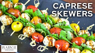 EASY Caprese Salad Skewers  Shorts Favourites [upl. by Pelson]