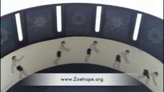 Zoetrope Optical Illusion Animation Toy Gymnastics [upl. by Adnilam]