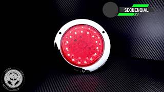 PLAFON 24 LED REDONDO CAMION CUARTO ESTROBO STOP 12 24V [upl. by Aehsan]