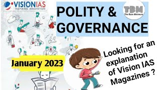 Polity amp Governance  Vision IAS Monthly Magazine  January 2023 [upl. by Margery]